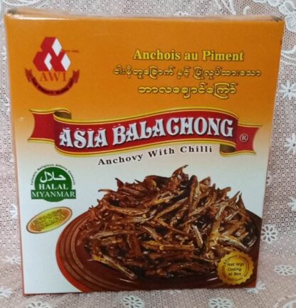 Asia Balachong : Anchovy with Chilli 160g - ငနီတူဘာလချောင်ကြော်